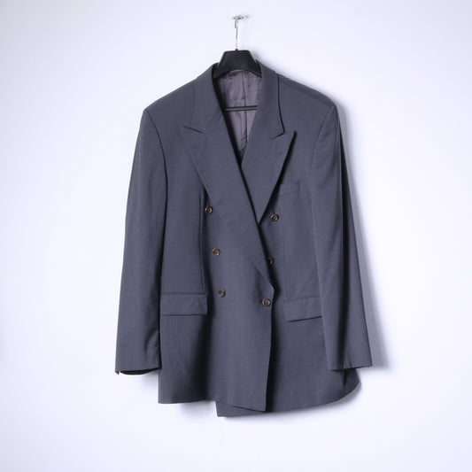 Strellson Of Switzerland Giacca da uomo 110 XL Blazer in lana grigia PKZ Cerruti 1881