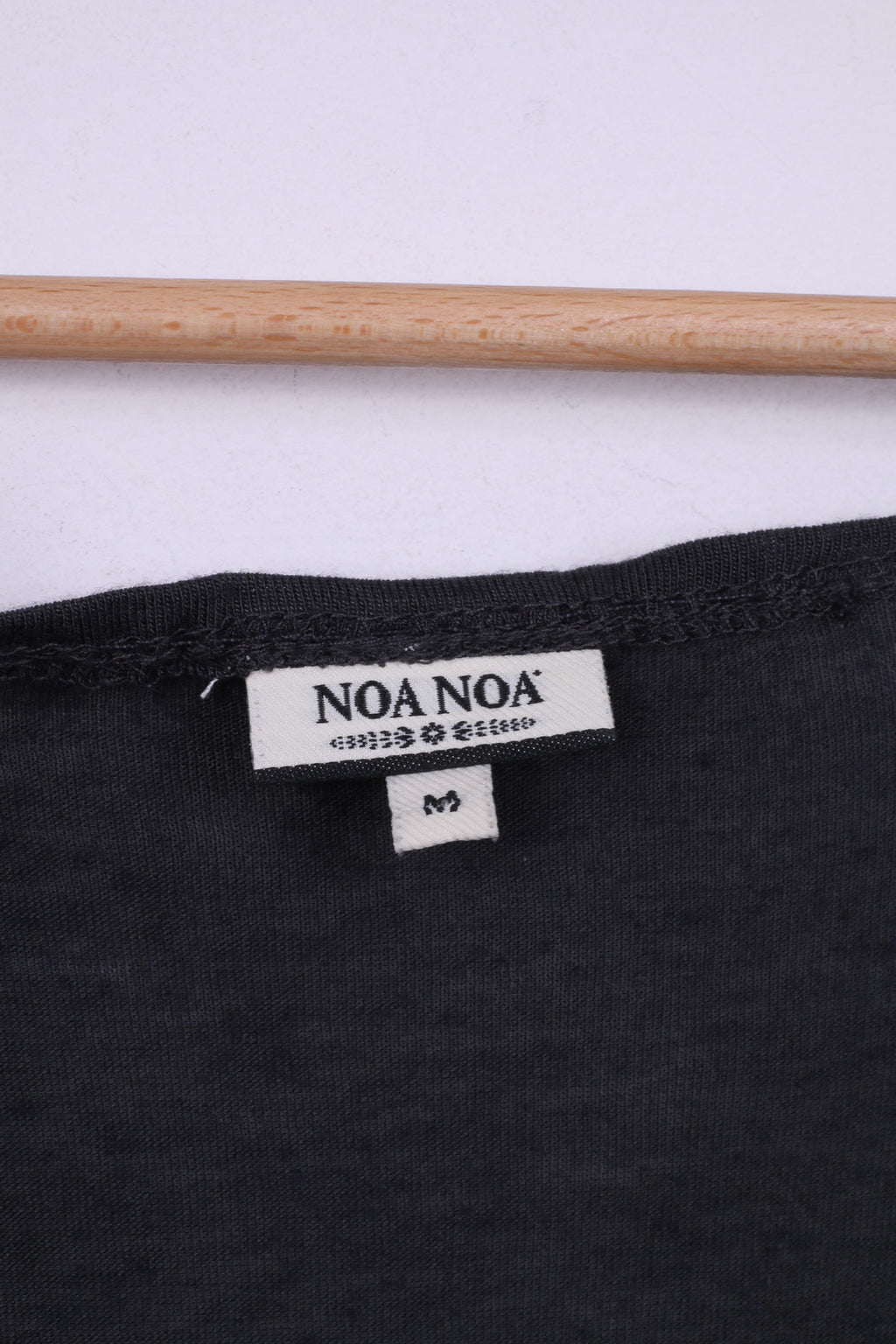 Noa Noa Femmes M Mini Robe Gris Col Rond Manches Longues Été 