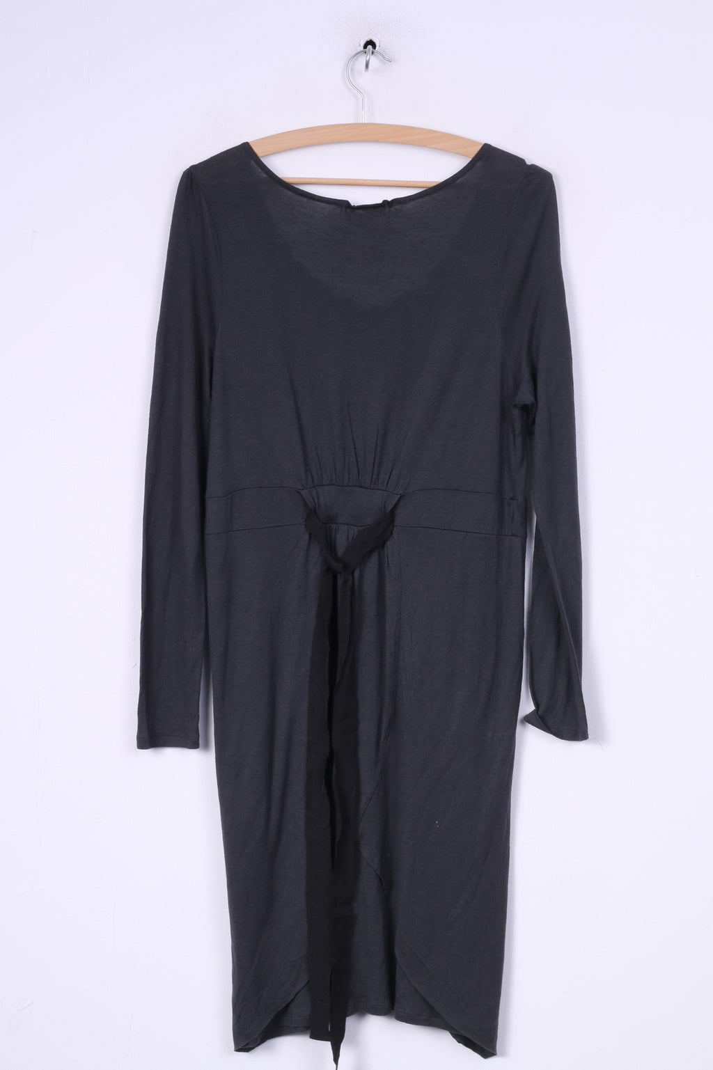 Noa Noa Femmes M Mini Robe Gris Col Rond Manches Longues Été 