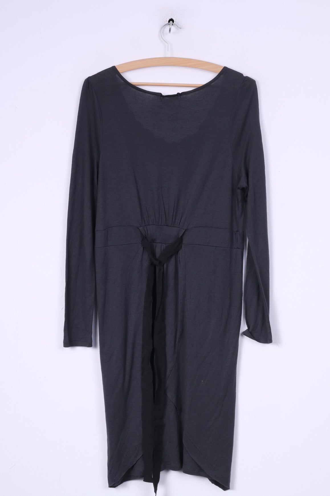 Noa Noa Femmes M Mini Robe Gris Col Rond Manches Longues Été 