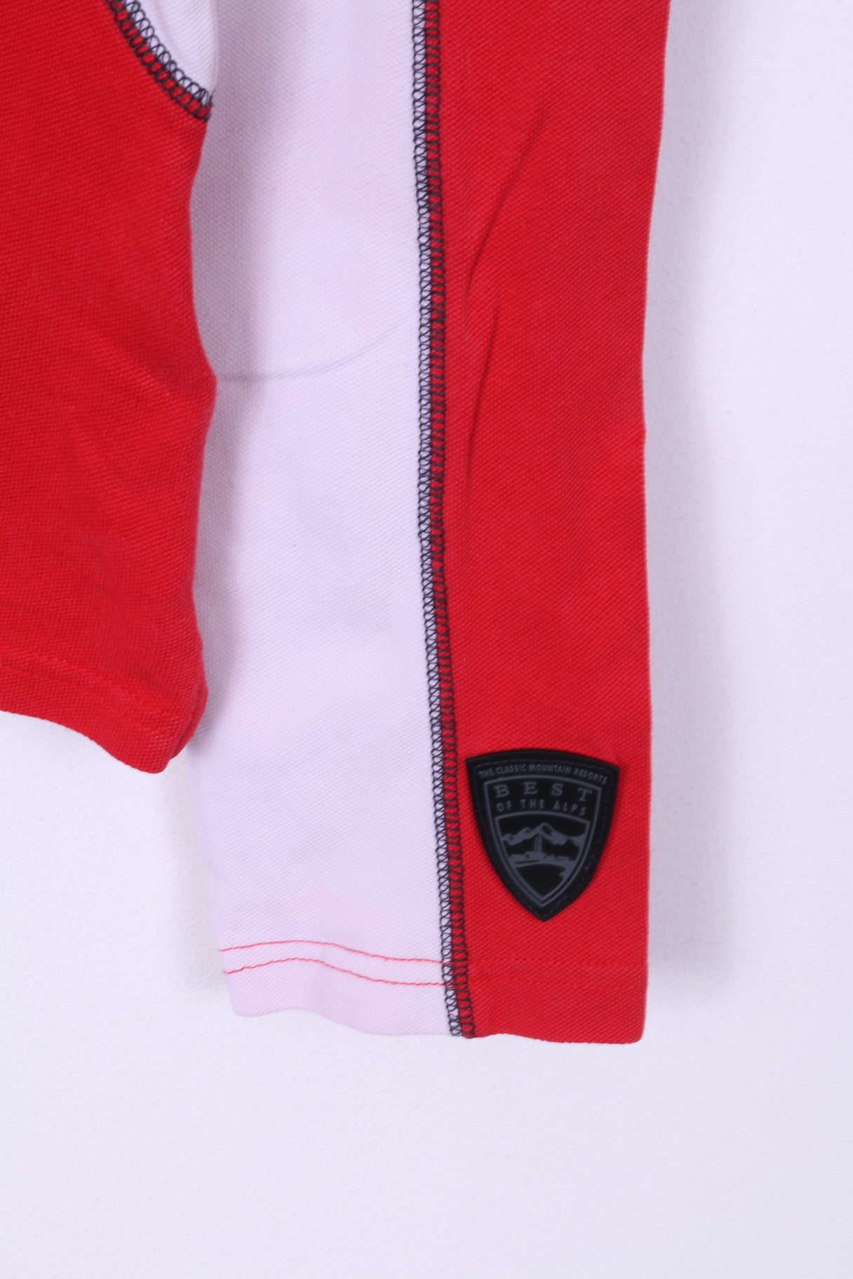 Tommy Hilfiger Womens 40 L Polo Shirt Long Sleeve Red Cotton Best Of The Alps