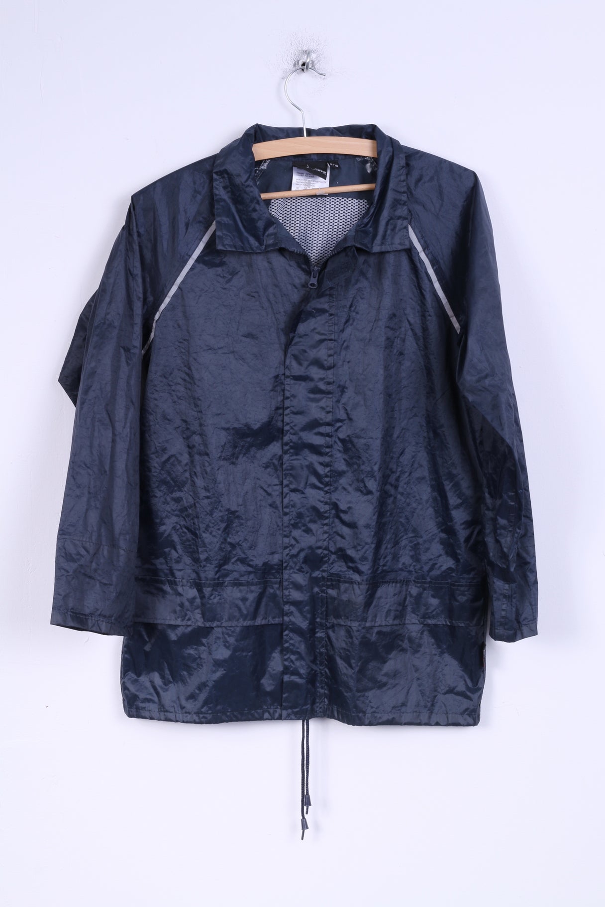 Veste de pluie ProClimate pour garçons de 9/10 ans, haut léger à fermeture éclair complète, bleu marine