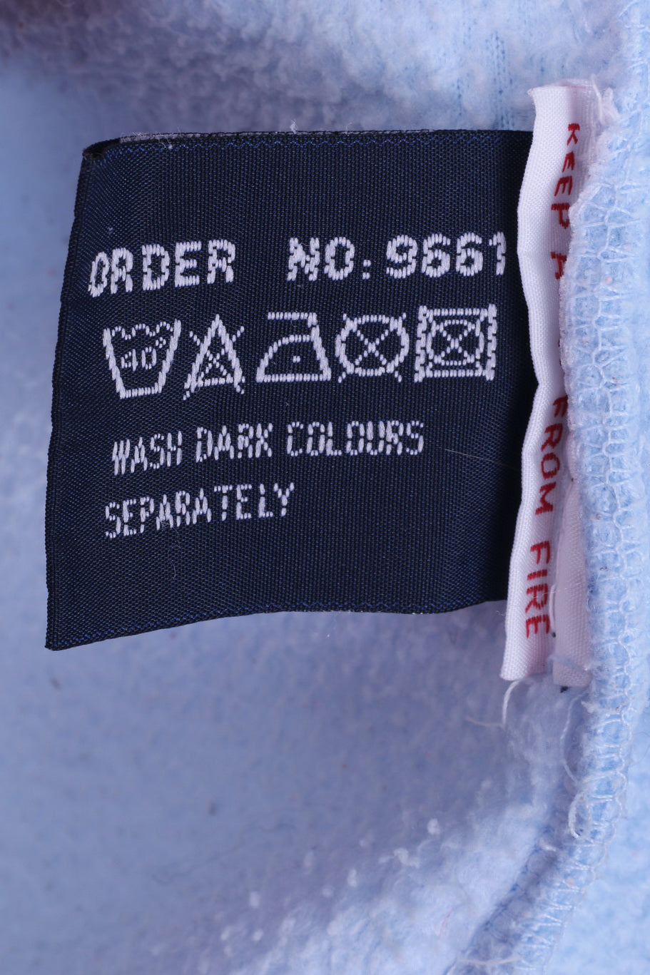 Diadora Womens 14 XXL Fleece Top Light Blue Zip Up Hooded Warm Sweatshirt