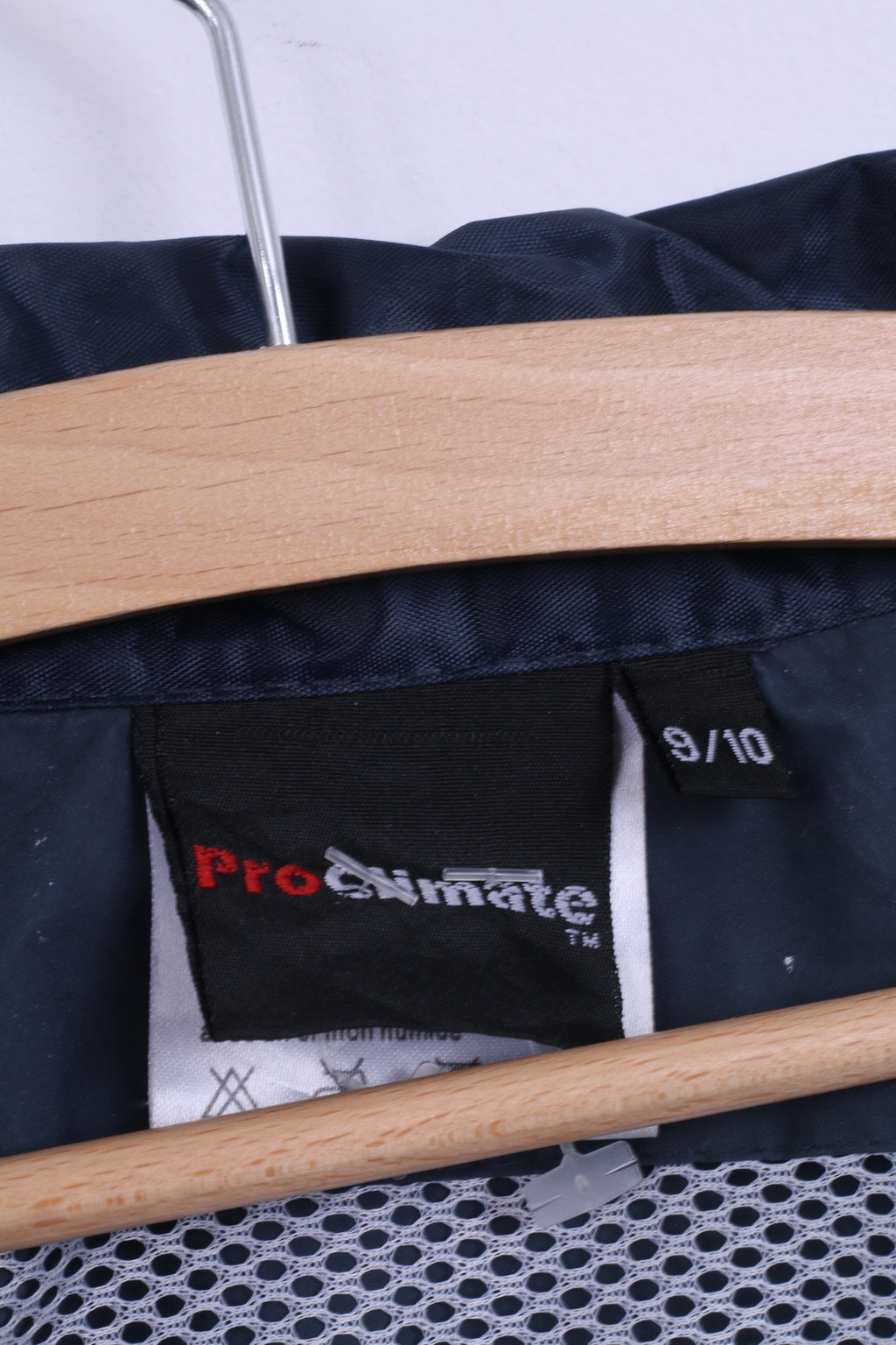 ProClimate Boys 9 / 10 Age Rain Jacket Navy Full Zipper Lightweight Top