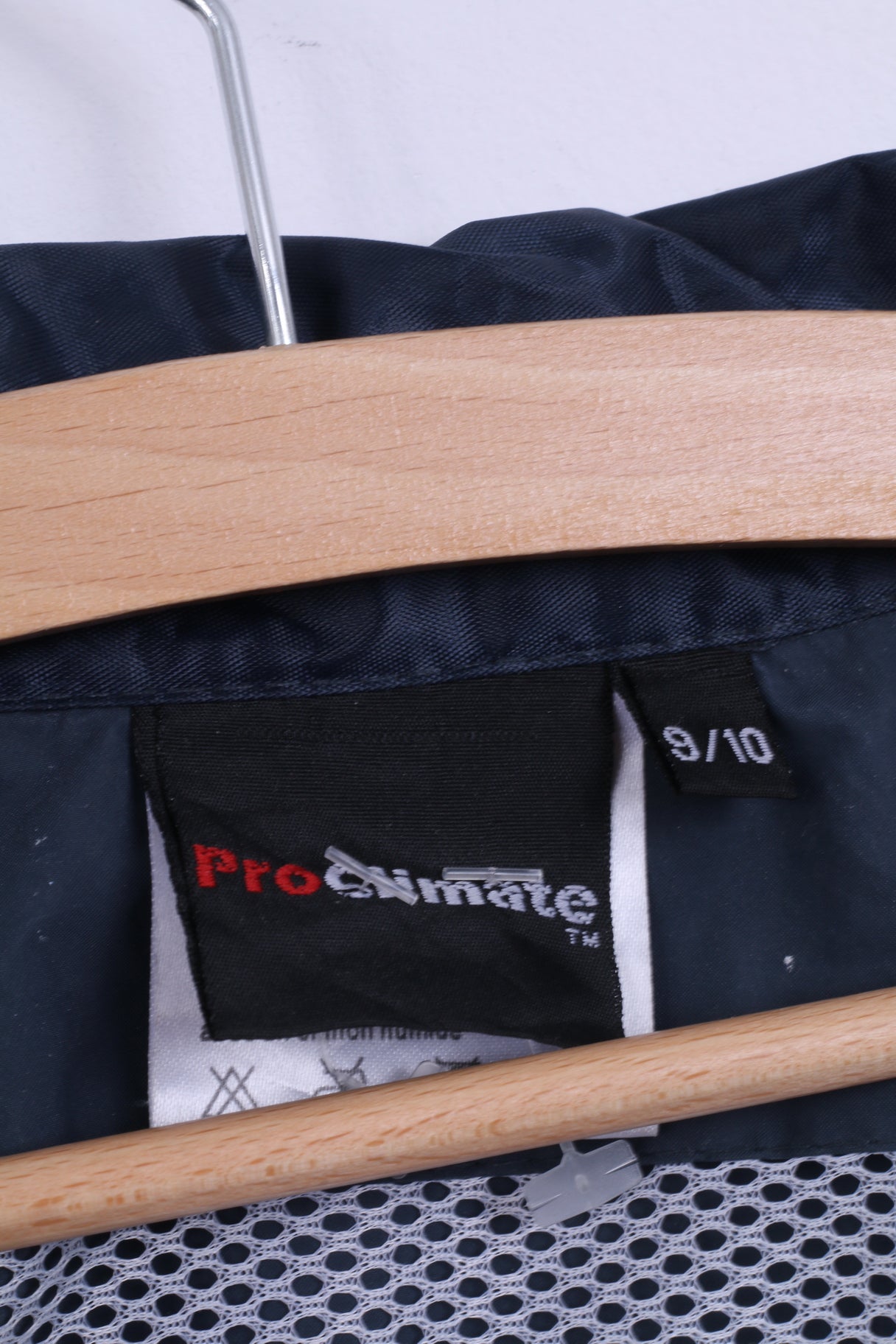 ProClimate Boys 9 / 10 Age Rain Jacket Navy Full Zipper Lightweight Top