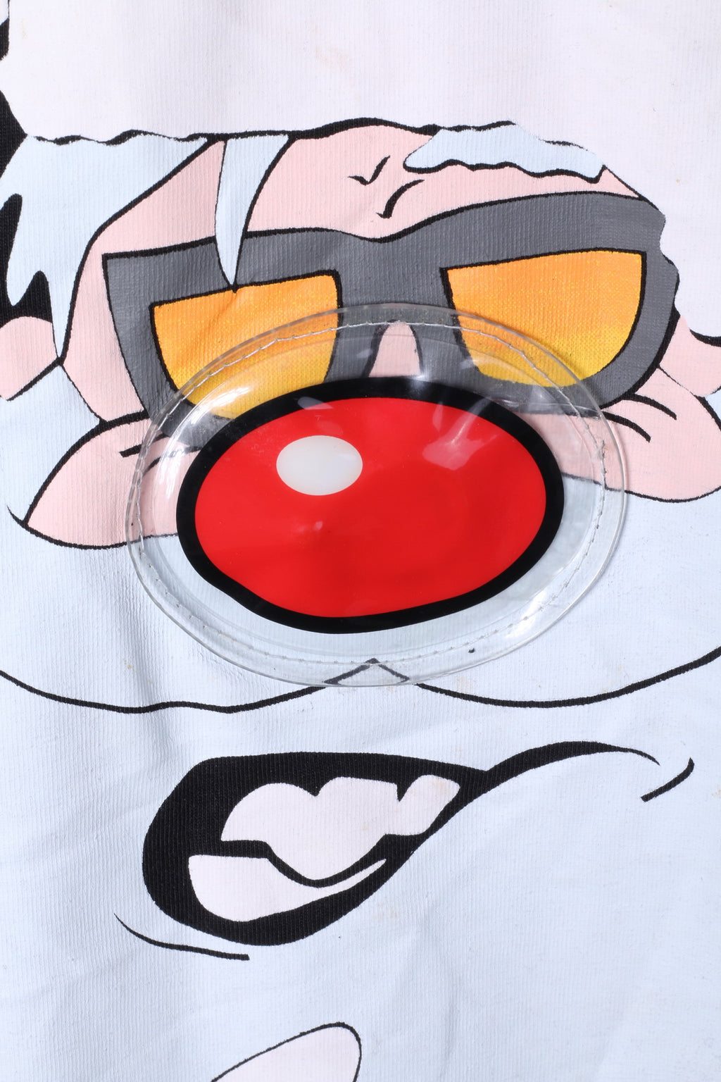 Coolcat T-shirt XL pour homme en coton noir graphique Sanda avec nez brillant