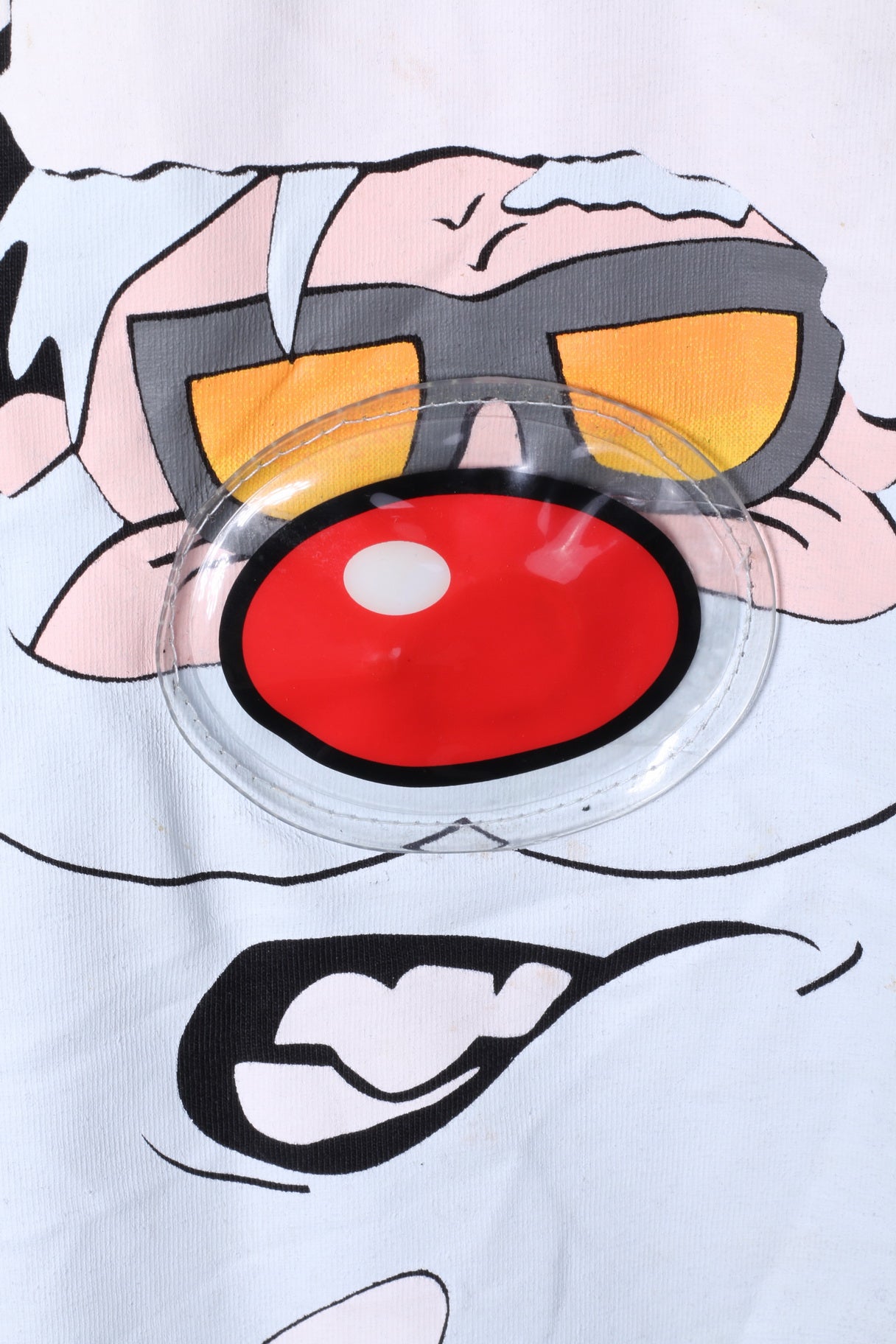 Coolcat T-shirt XL pour homme en coton noir graphique Sanda avec nez brillant