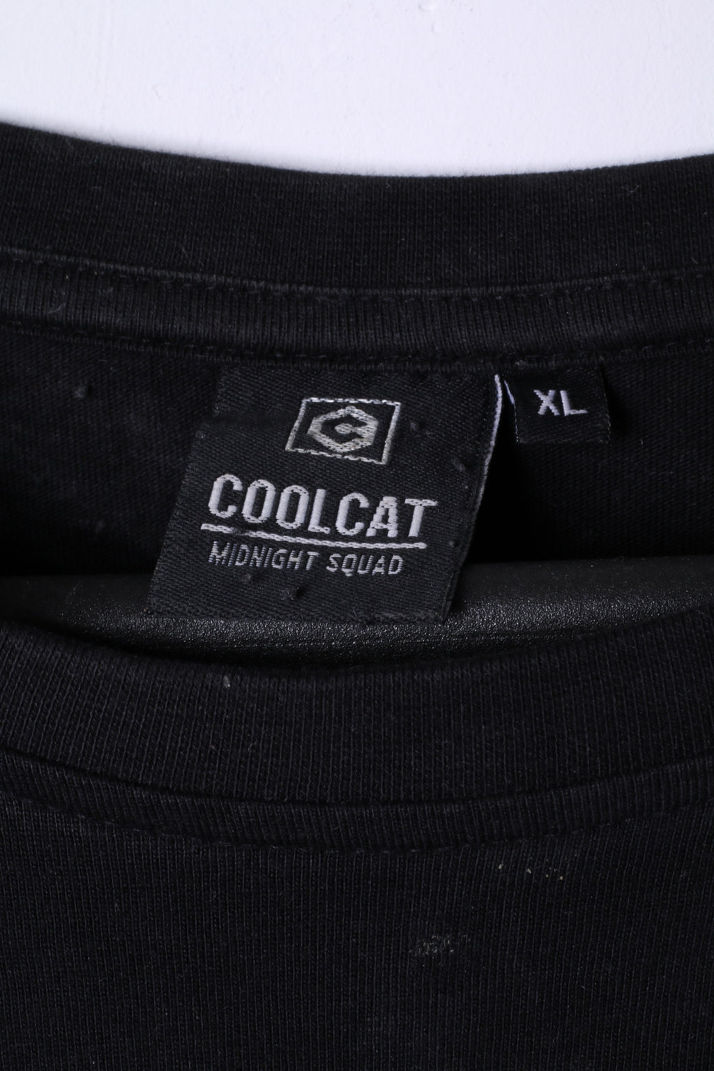 Coolcat T-shirt XL pour homme en coton noir graphique Sanda avec nez brillant