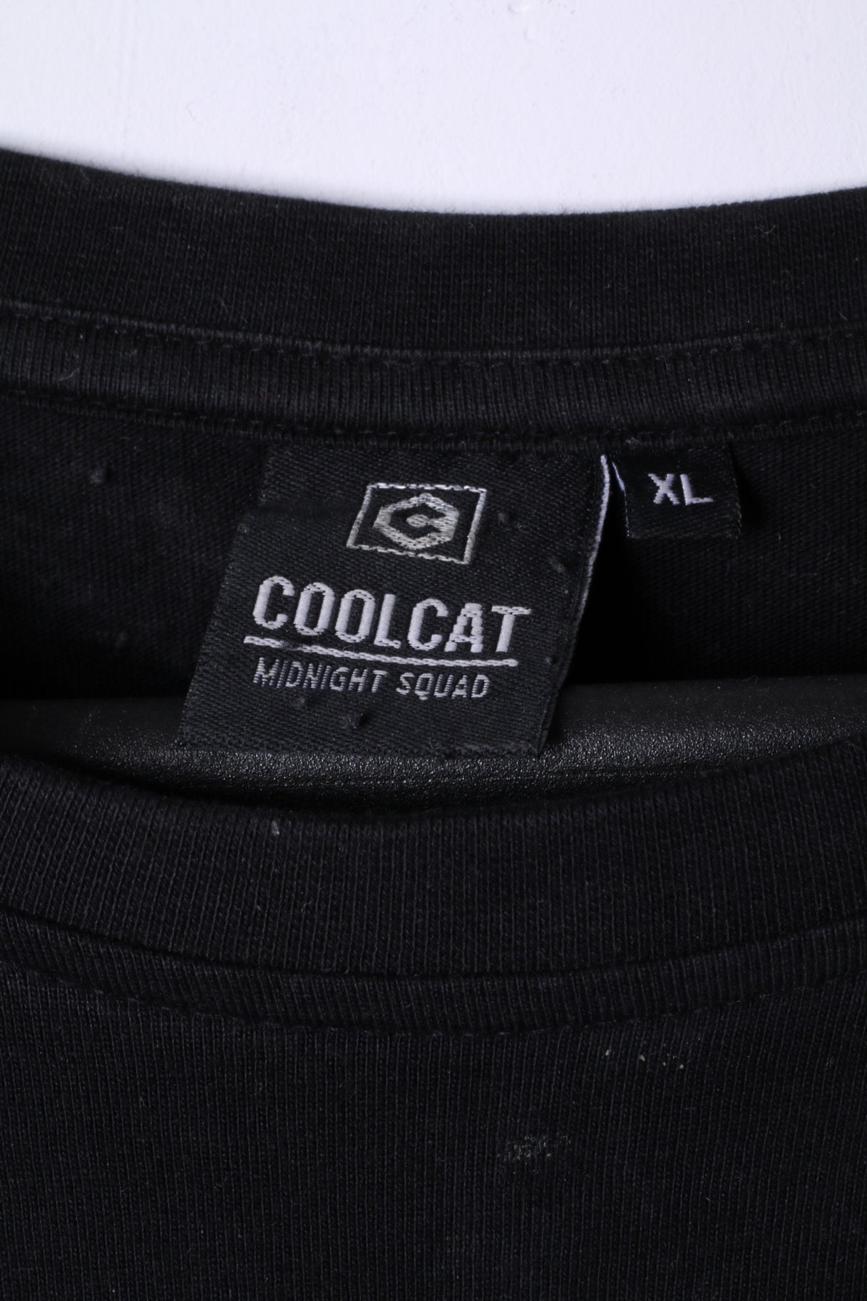 Coolcat T-shirt XL pour homme en coton noir graphique Sanda avec nez brillant