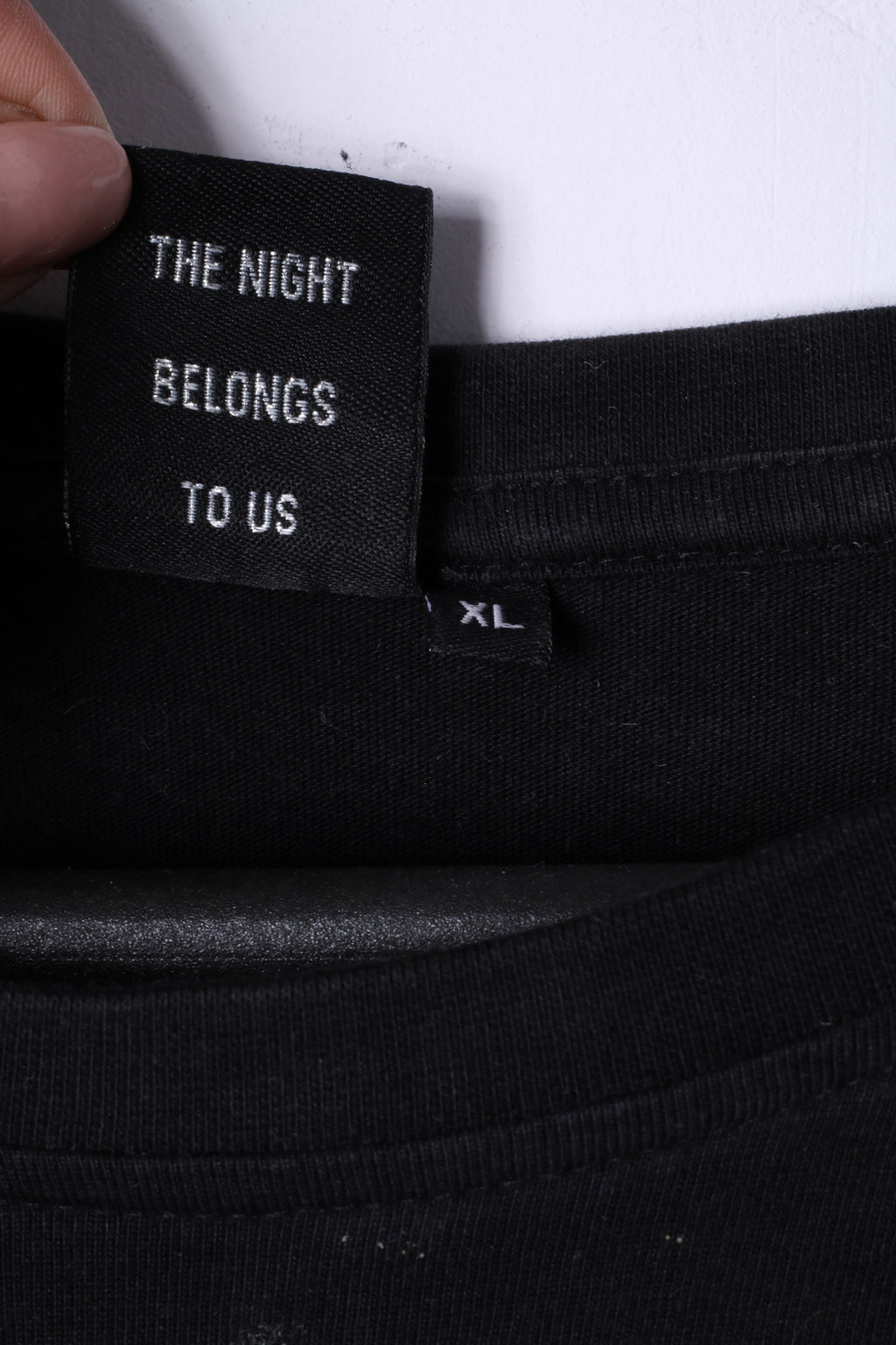 Coolcat T-shirt XL pour homme en coton noir graphique Sanda avec nez brillant