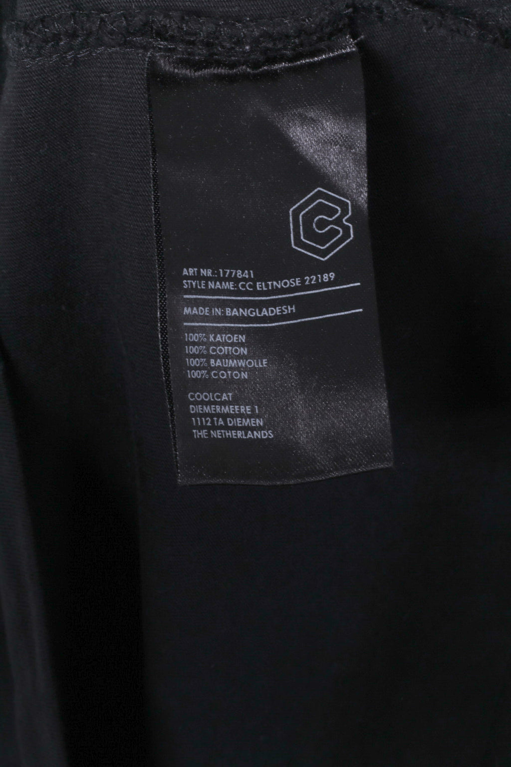 Coolcat T-shirt XL pour homme en coton noir graphique Sanda avec nez brillant