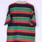 Peper Work Mens XL Polo Shirt Striped Multicolor Short Sleeve Cotton