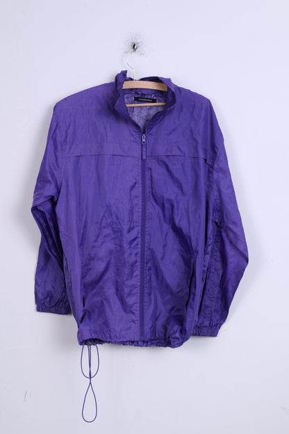 Dunnes Stores Womens S Jacket Purple Windbreaker Hood Light Top