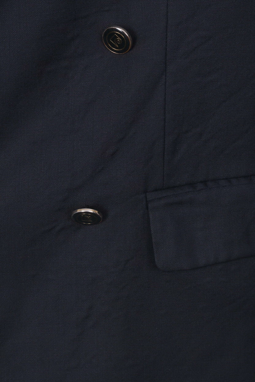 Pierre Cardin Veste Blazer 40 S Homme Marine Collection Classique Double Boutonnage Laine 