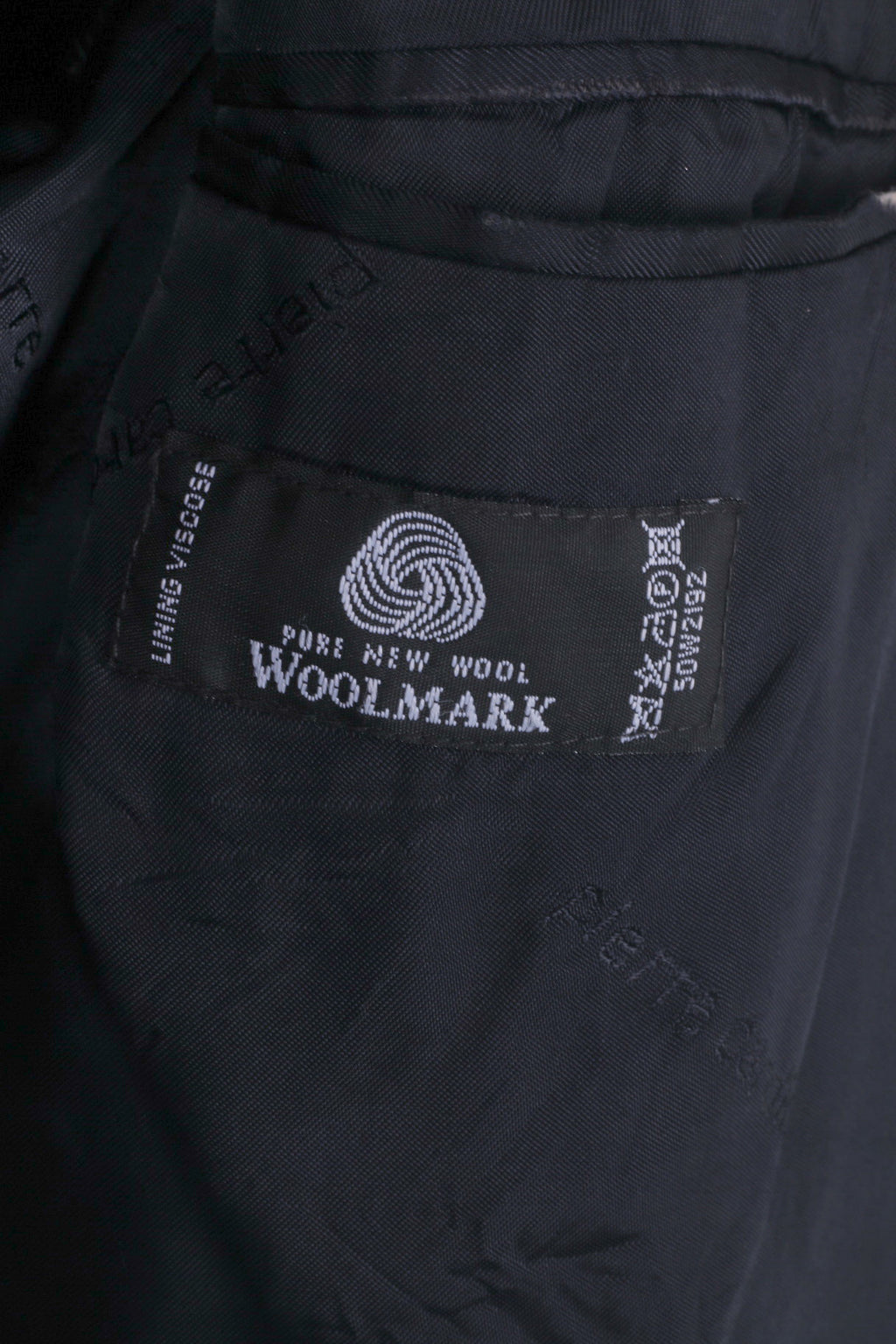 Giacca blazer da uomo anni '40 Pierre Cardin Collezione classica blu scuro Lana doppio petto 