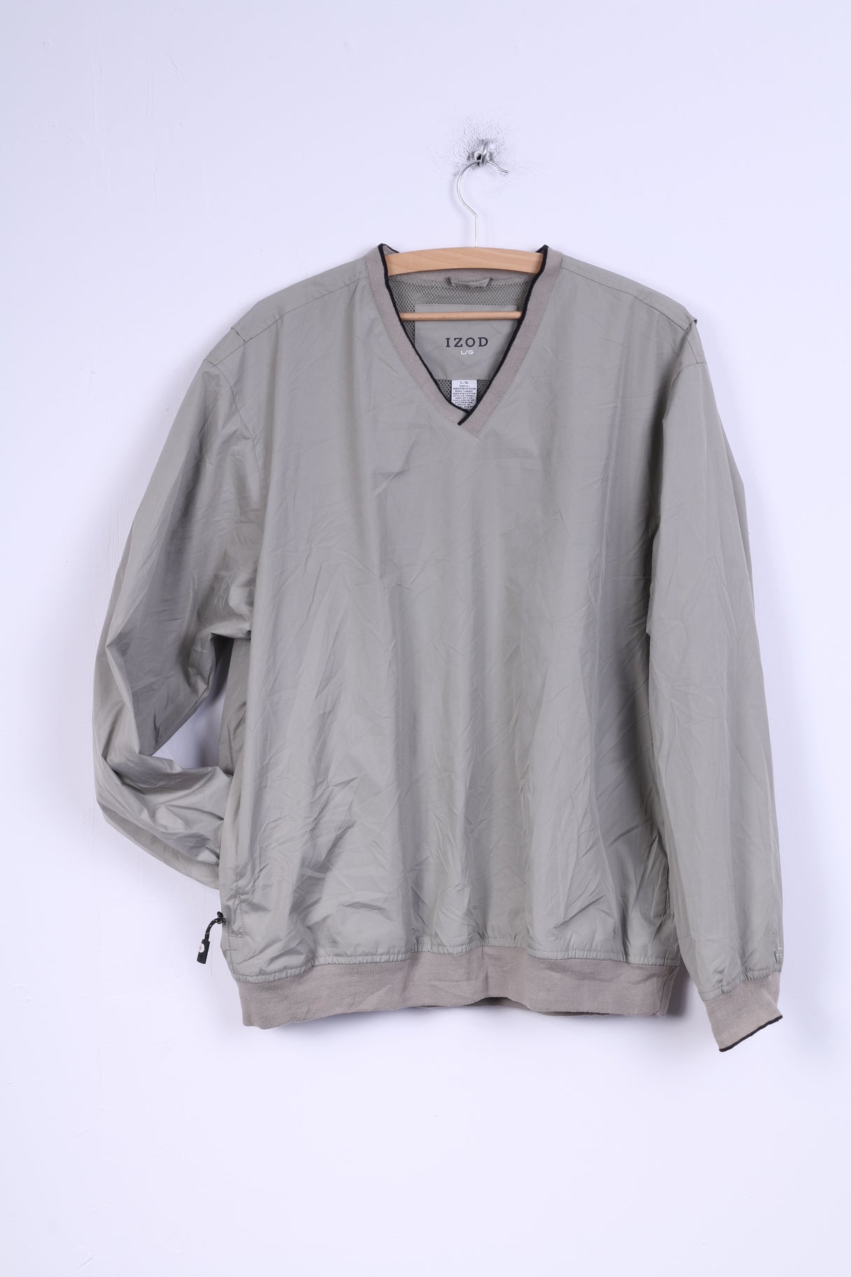 Giacca IZOD da uomo L color talpa con scollo a V Sport