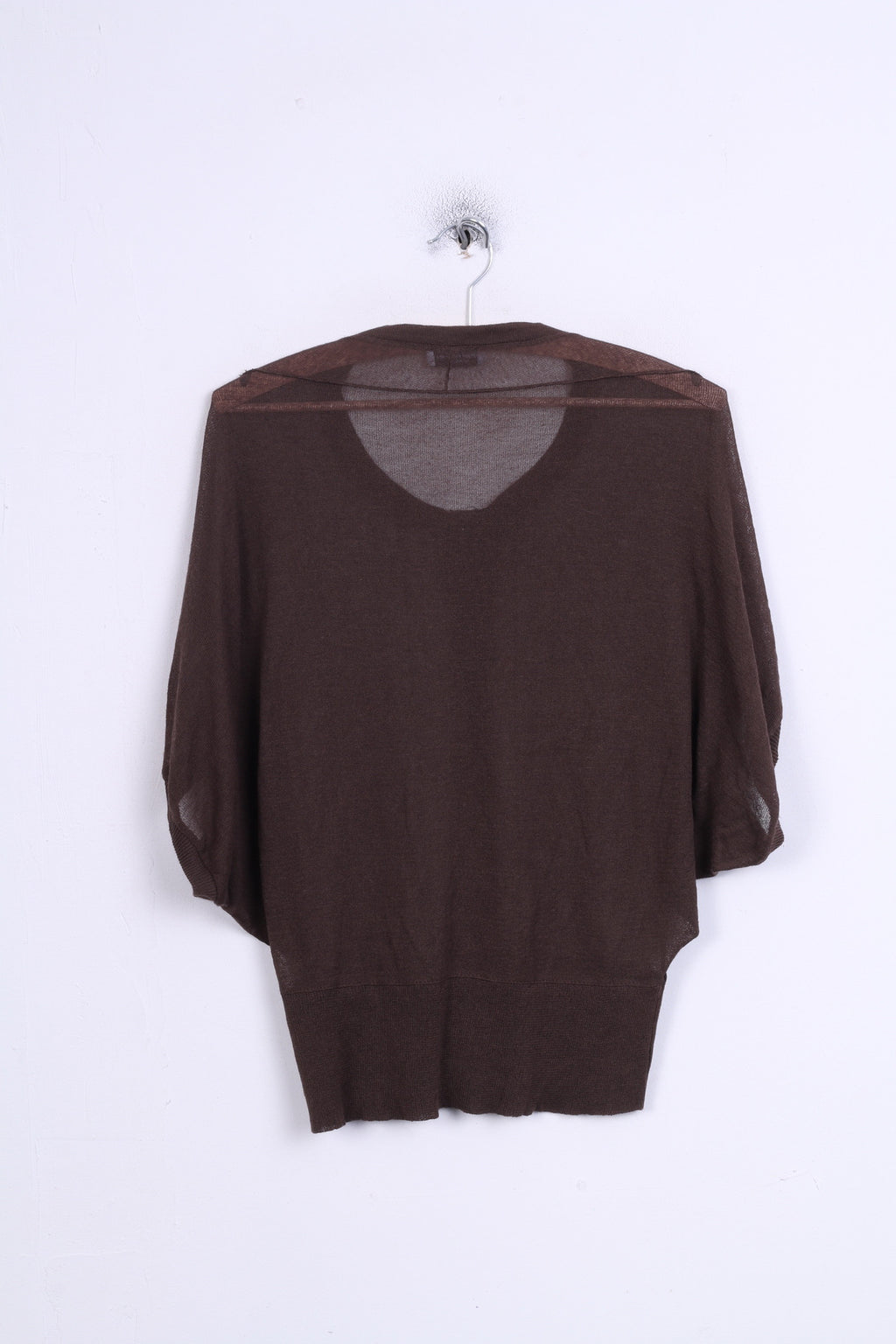 Angeli Martinero Femme L Jumper Pull Marron À Manches Courtes Italie