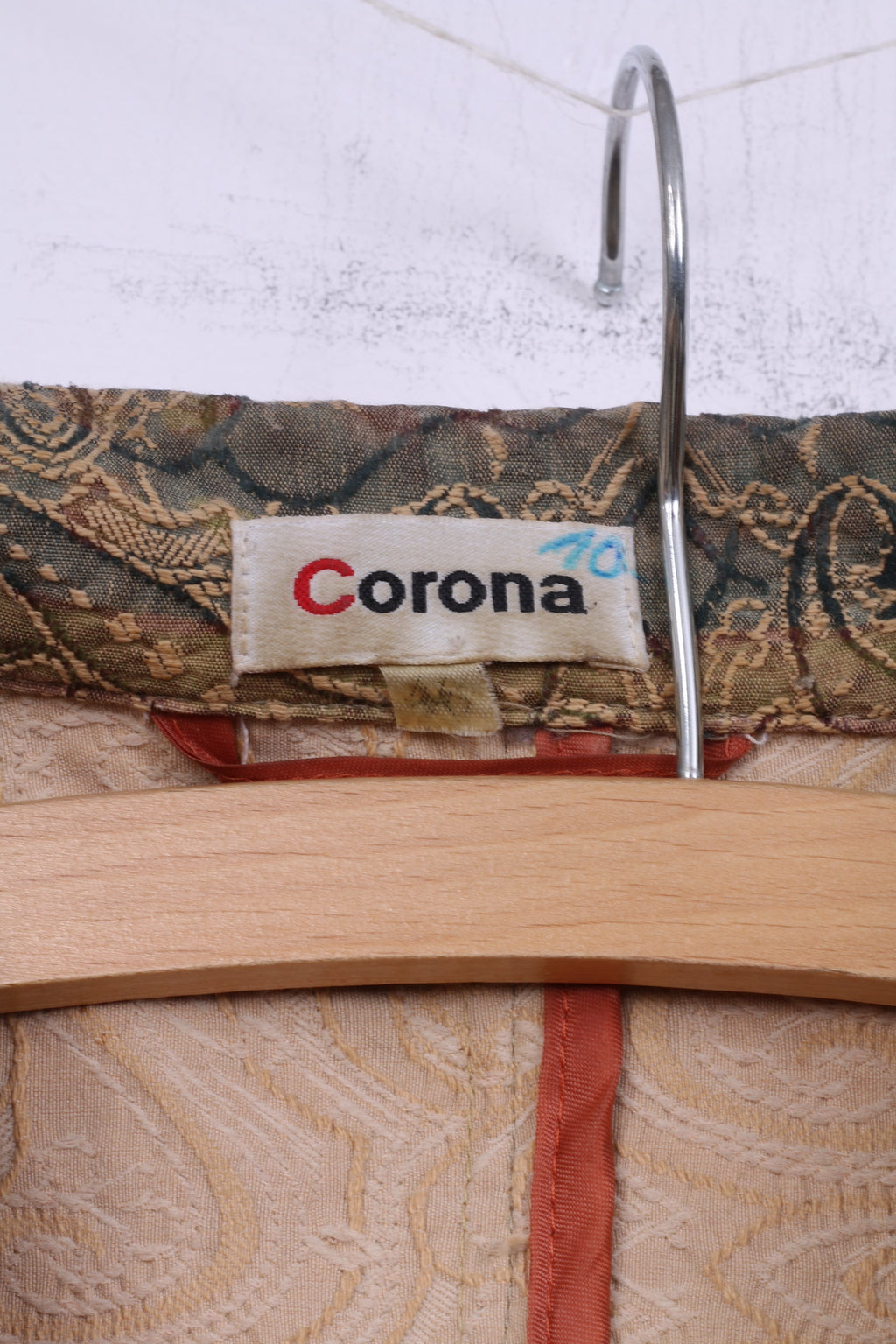 Corona Womens 46 XL Blazer Multicolor Barcco Vintage Shoulder Pads Jacket