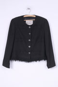 Mode aus Salzburg by h.mosser Womens 42 Blazer Jacket Black Single Breasted Vintage