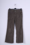 Pantalon W27 Coton Velours Côtelé Kaki | Diesel Femme