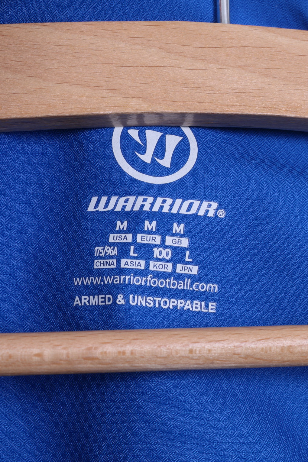 Warrior Veste M pour homme Bleu Football Superheat Training Haut léger