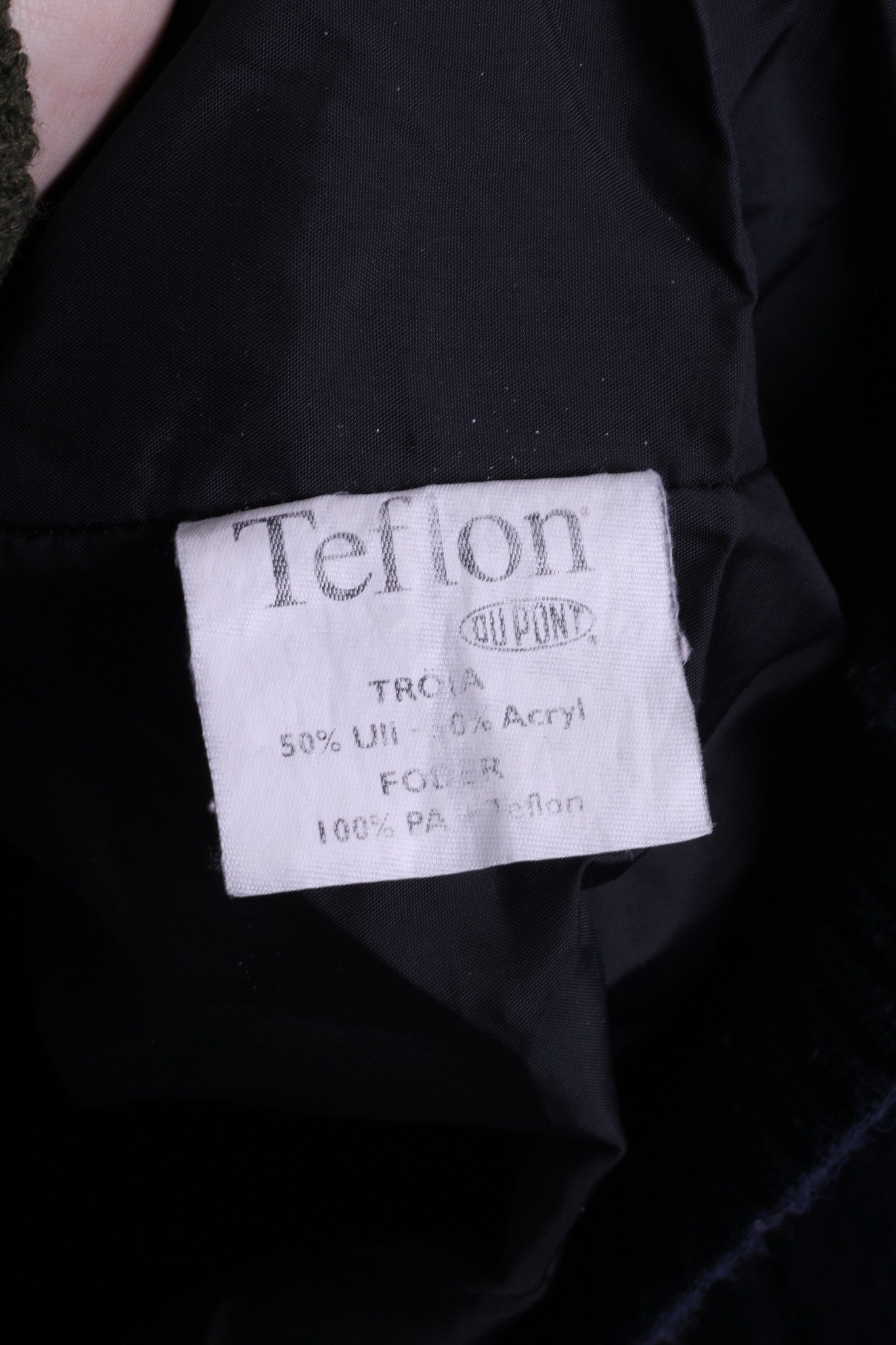 Navy Mens M Jumper Sweater Zip Neck Marine Jacket Striped Wool - RetrospectClothes