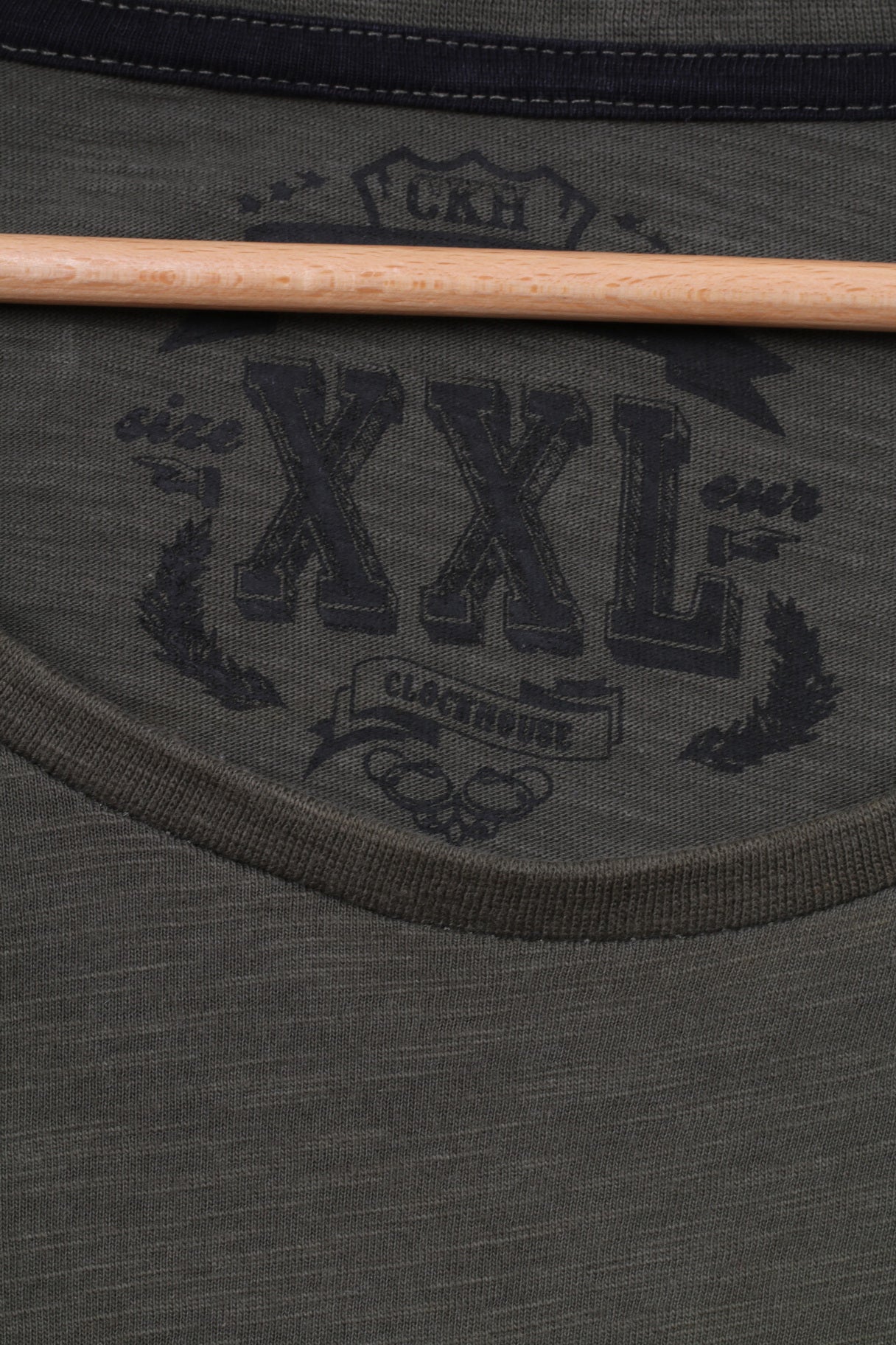 C&amp;A Clockhouse T-Shirt XXL Homme Vert Coton Graphic Win Or Lose Top 