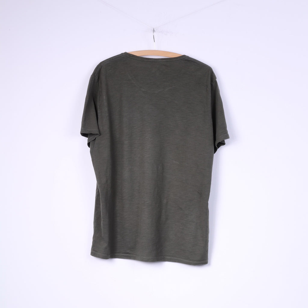 C&amp;A Clockhouse T-Shirt XXL Homme Vert Coton Graphic Win Or Lose Top 