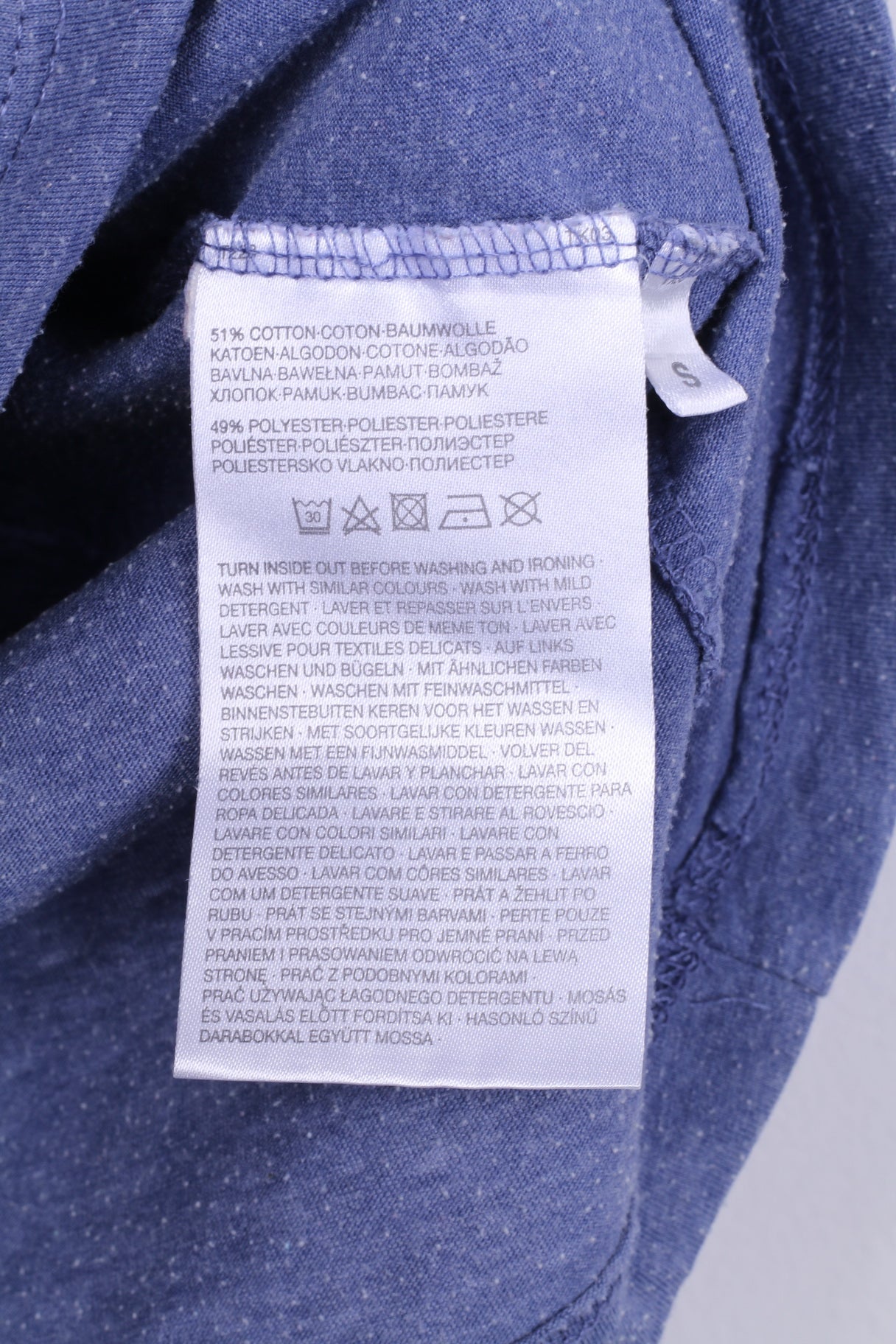 C&A The Simpsons Men S T-Shirt Blue Cotton Blend Graphic The Itchy & Scratchy Show