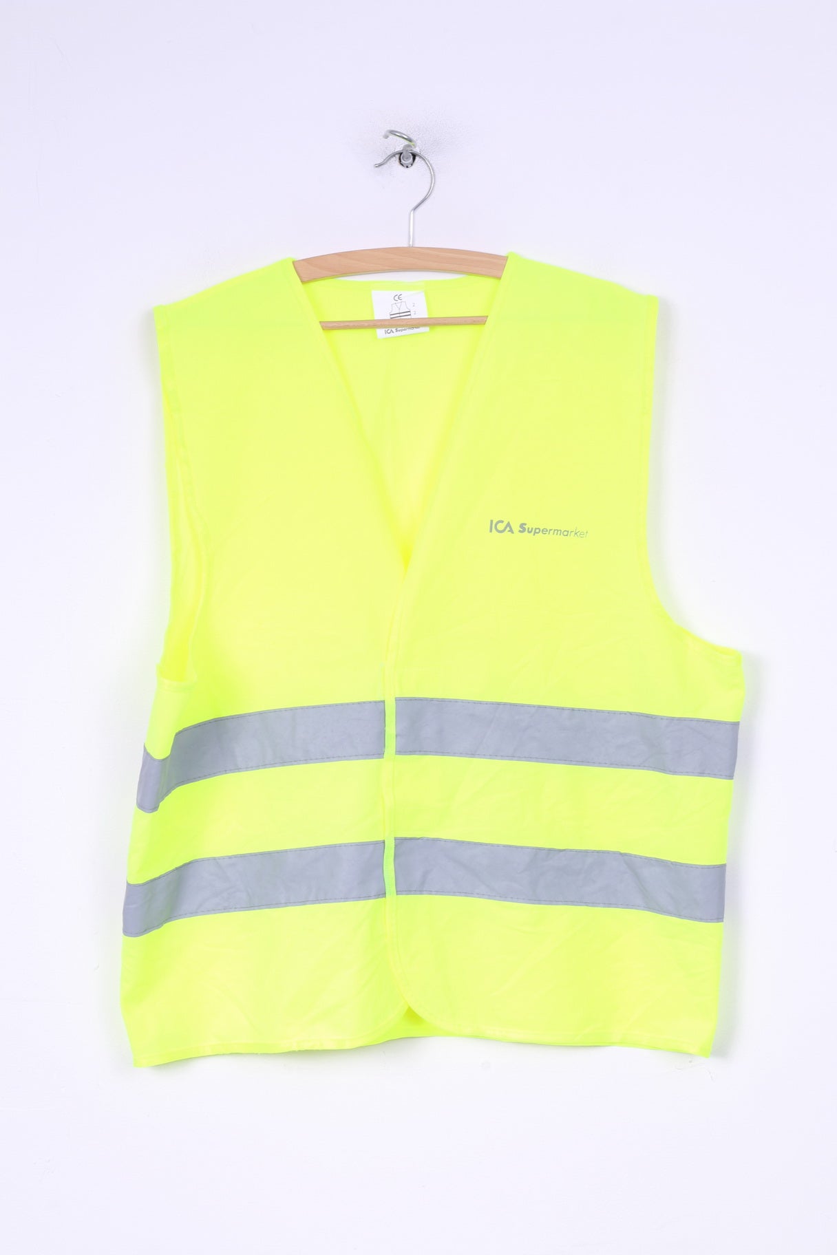 Ica Supermarket Gilet unisexe taille unique réfléchissant de sécurité jaune 
