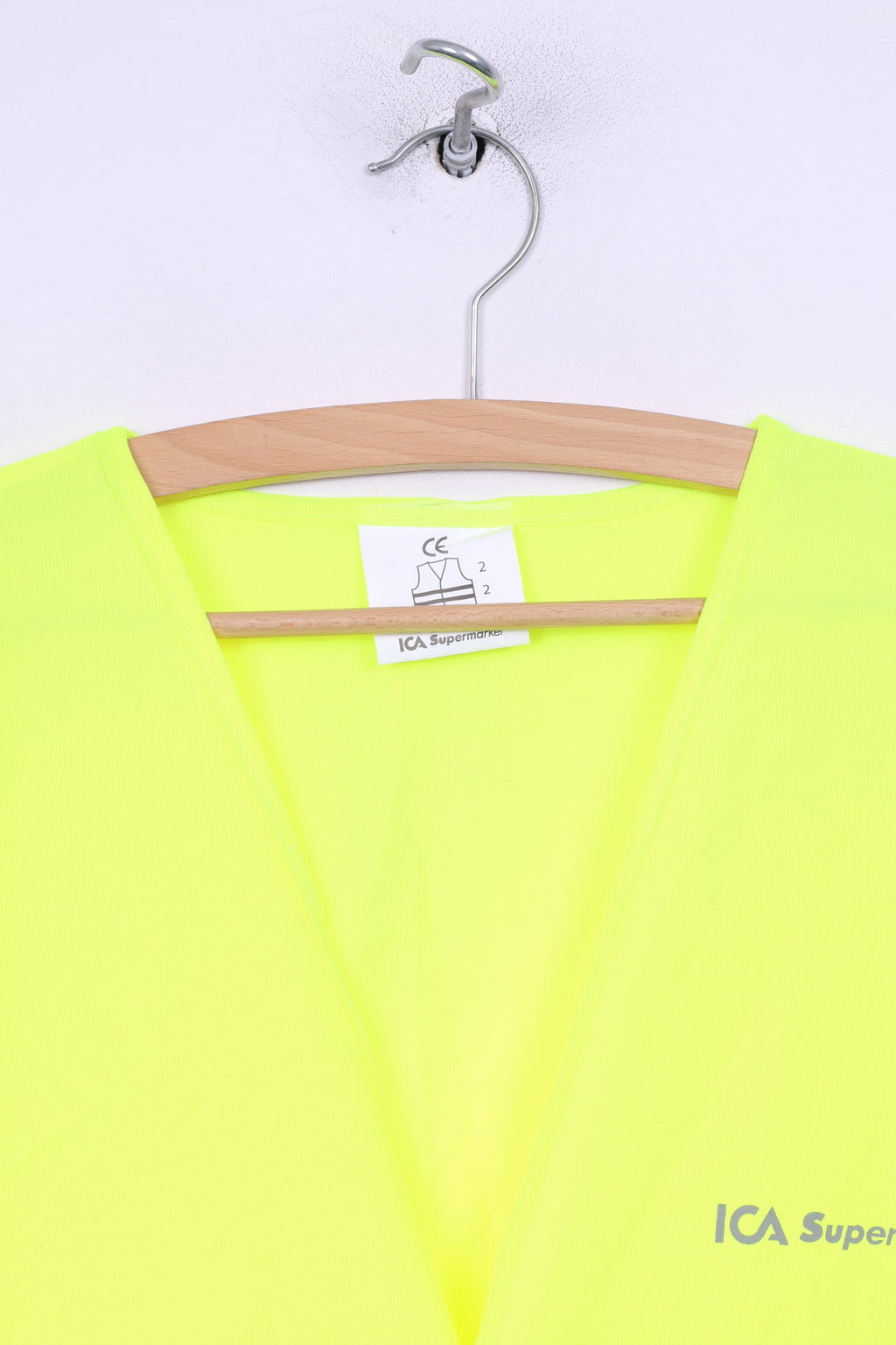 Ica Supermarket Gilet unisexe taille unique réfléchissant de sécurité jaune 