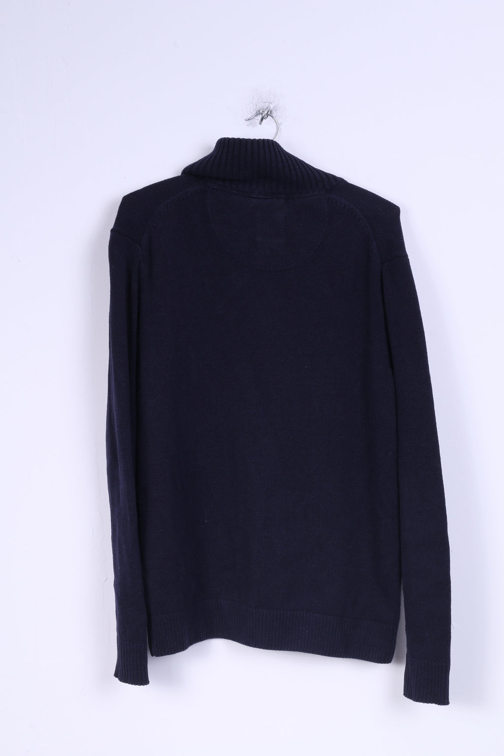 Pepe Jeans London Pull XL Jumper Col Zippé Femme Bleu Marine Coton