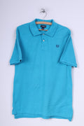 Polo Chaps Youth XL (18-20) Blu a maniche corte in cotone estivo 