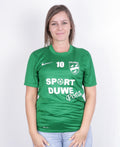 Nike Womens S Shirt Green Dri-Fit Sport Short Sleeve Football - RetrospectClothes