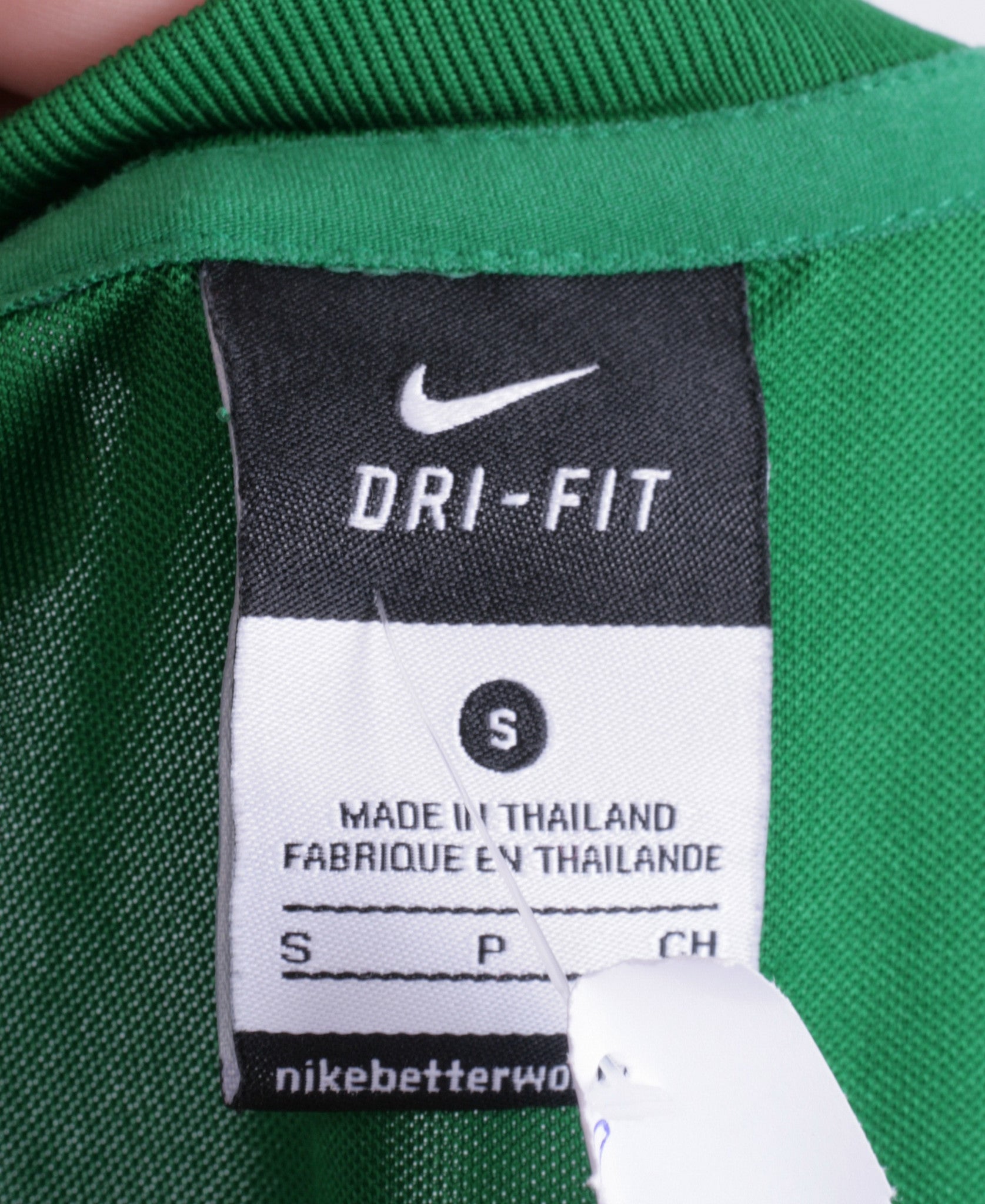Nike Womens S Shirt Green Dri-Fit Sport Short Sleeve Football - RetrospectClothes