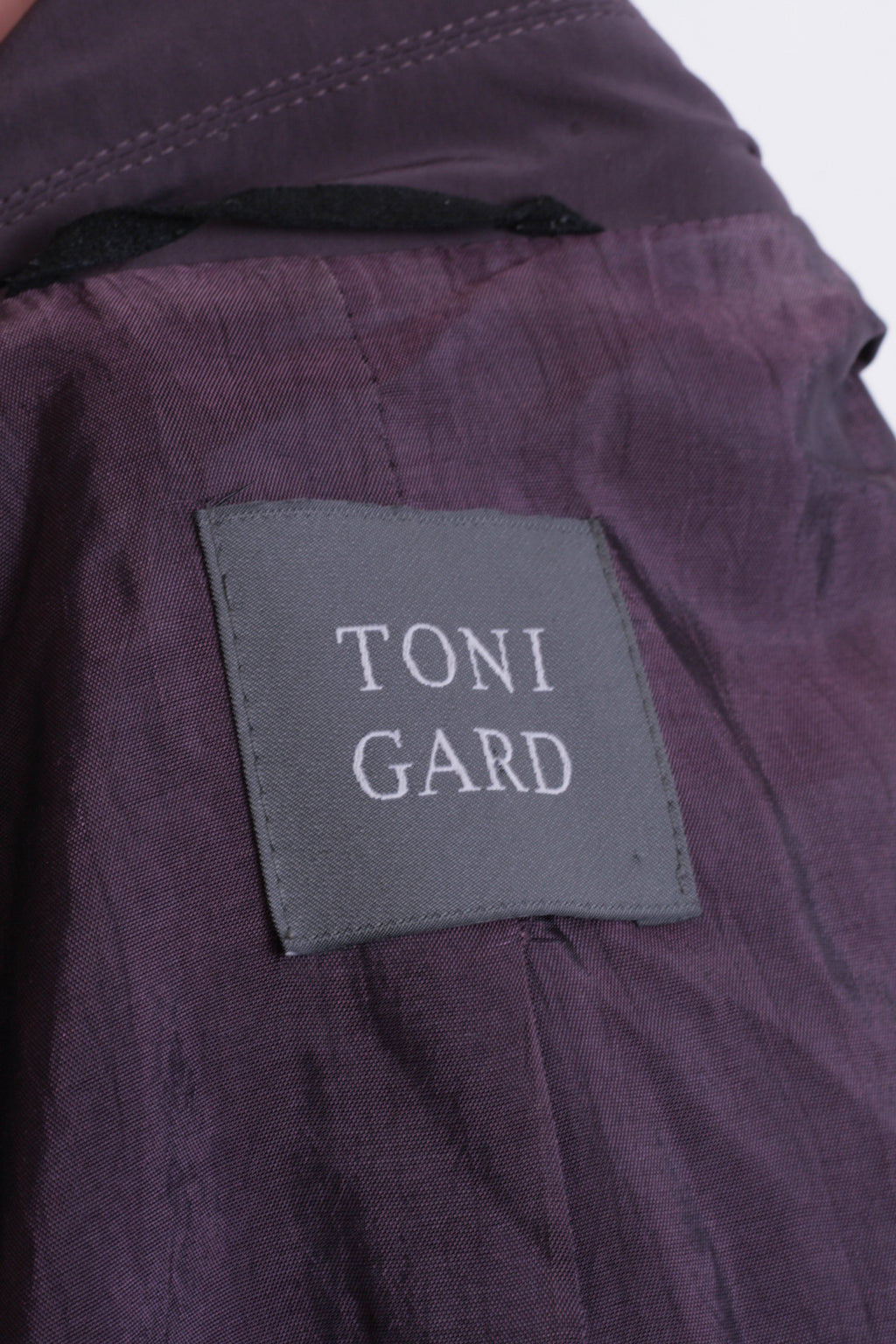 Toni Gard Womens 16 M Top Suit Purple Buttons Down Nylon - RetrospectClothes