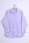 Charles Tyrwhitt Camicia casual da uomo 16.5/34 Cotone lilla Jermyn Street London