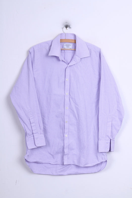 Charles Tyrwhitt Chemise décontractée pour homme 16,5/34 Lilas Coton Jermyn Street London