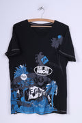Firefly Movement of the People Mens L Graphic Shirt V Neck Black