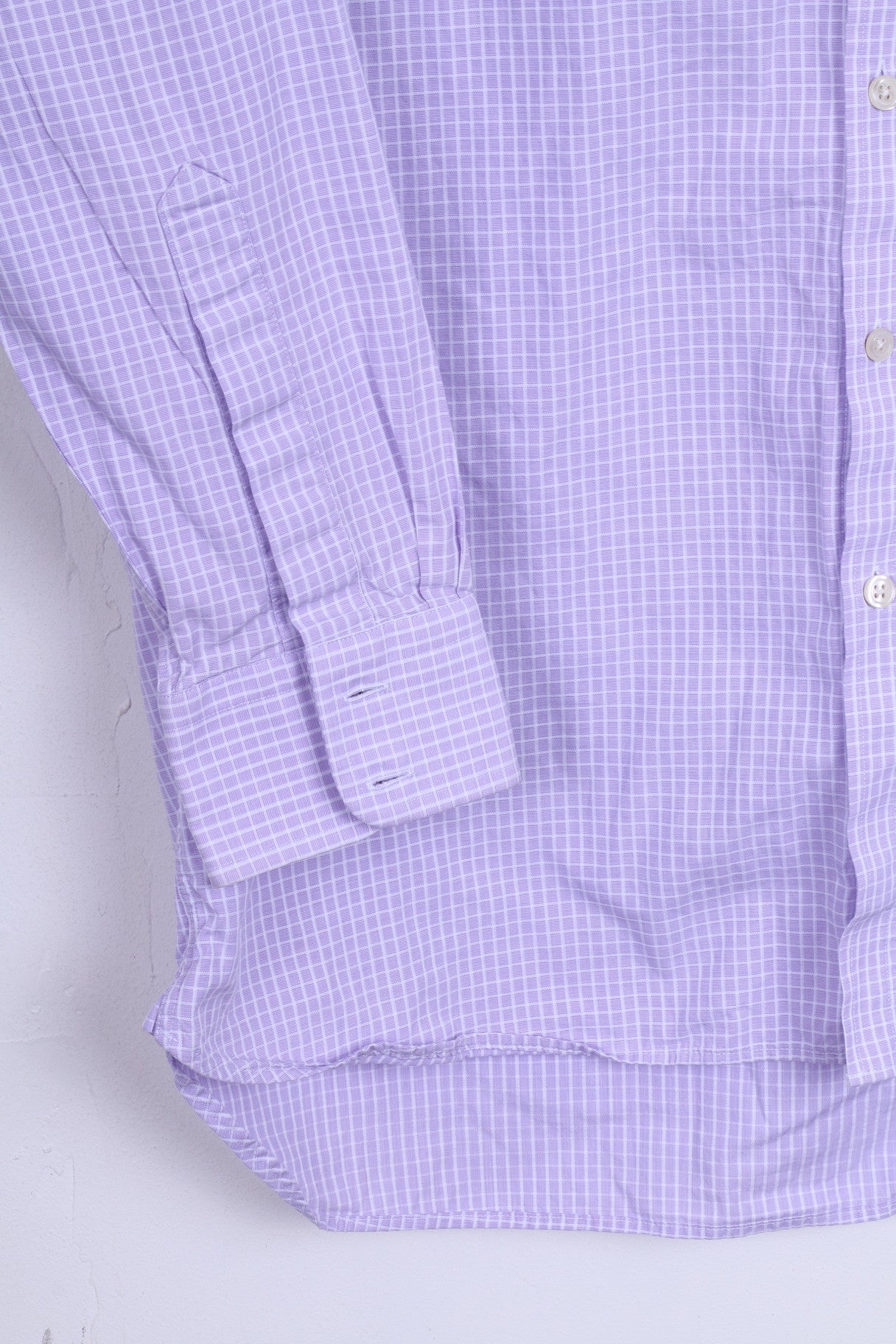 Charles Tyrwhitt Camicia casual da uomo 16.5/34 Cotone lilla Jermyn Street London