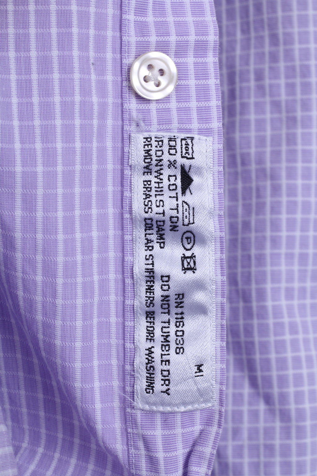 Charles Tyrwhitt Camicia casual da uomo 16.5/34 Cotone lilla Jermyn Street London