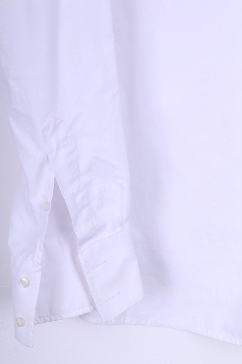 Stonebridge Mens XXL Casual Shirt White Long Sleeve Cotton