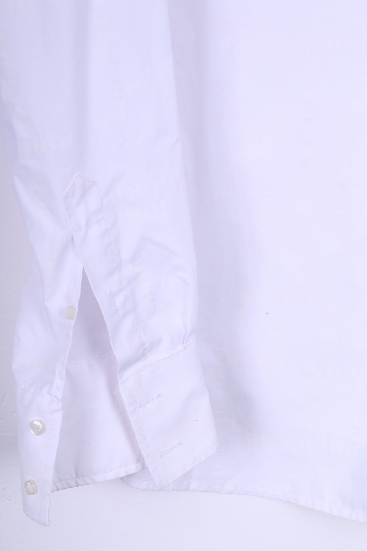 Stonebridge Mens XXL Casual Shirt White Long Sleeve Cotton