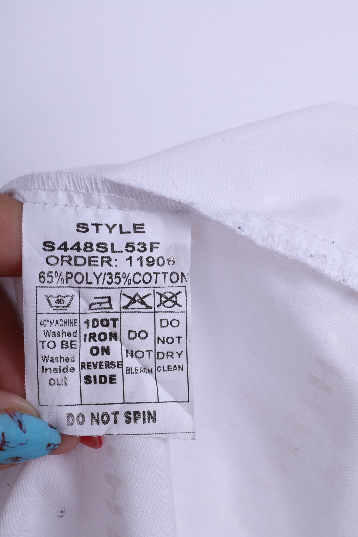 Stonebridge Mens XXL Casual Shirt White Long Sleeve Cotton