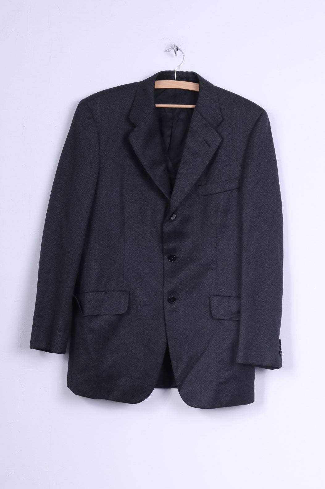 Chester Barrie For Rackhams Veste M Blazer Charbon à Boutonnage Simple pour Homme