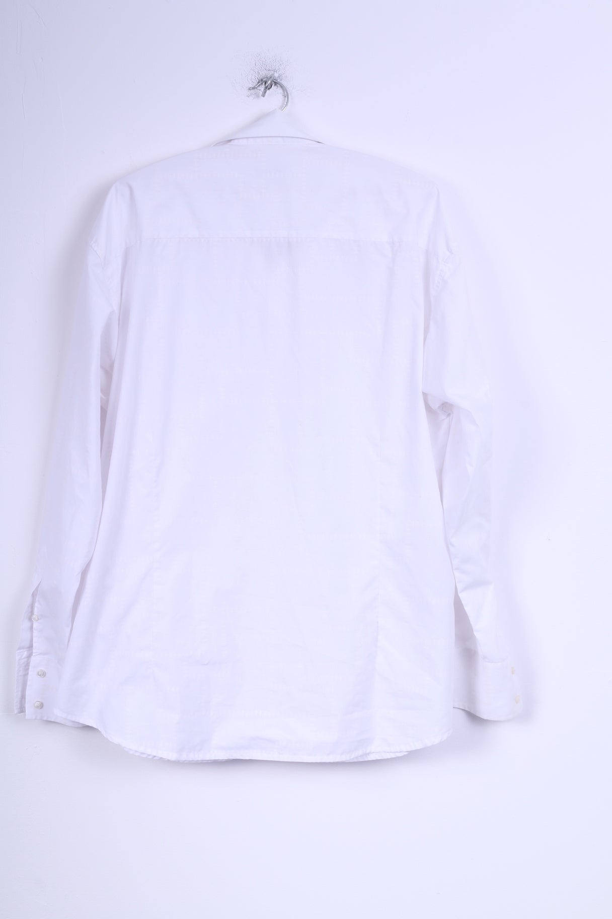 Stonebridge Mens XXL Casual Shirt White Long Sleeve Cotton