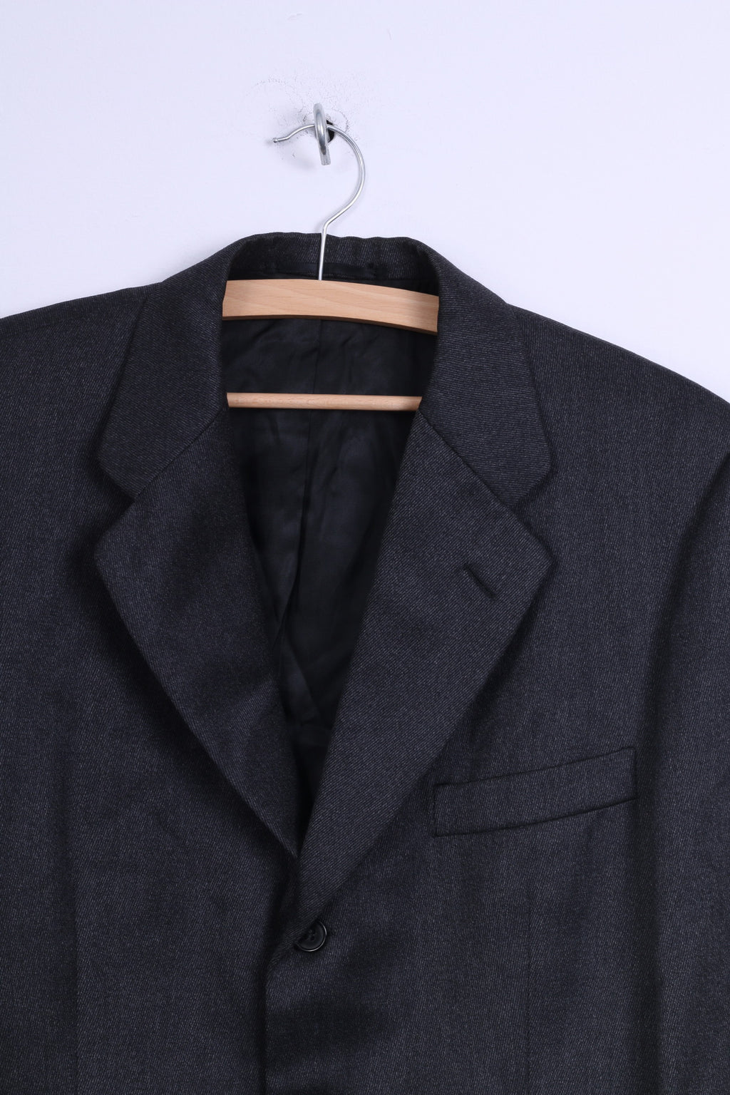 Chester Barrie For Rackhams Veste M Blazer Charbon à Boutonnage Simple pour Homme