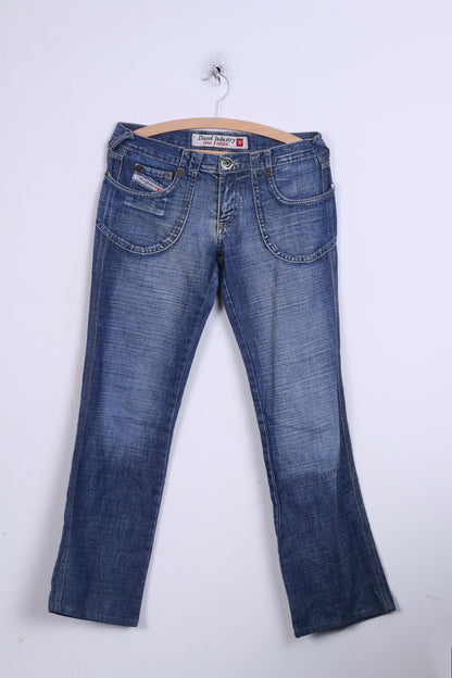 Diesel Industry Womens 29 Trousers Jeans Blue Denim Cotton Italy