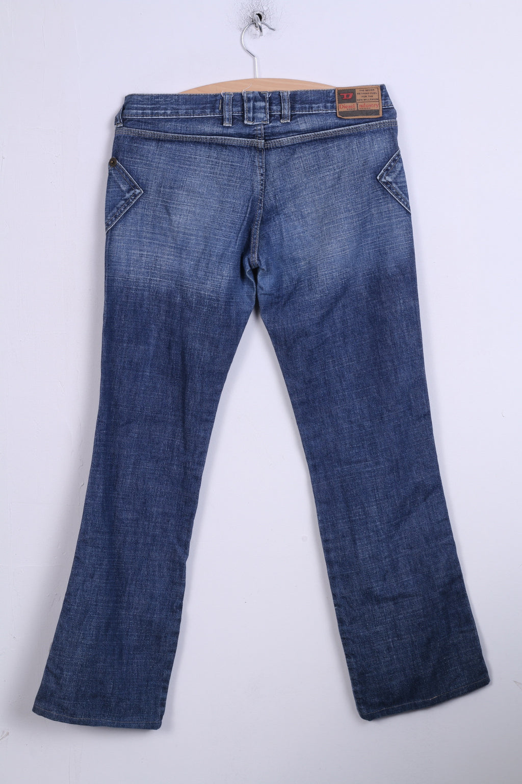 Diesel Industry Womens 29 Trousers Jeans Blue Denim Cotton Italy