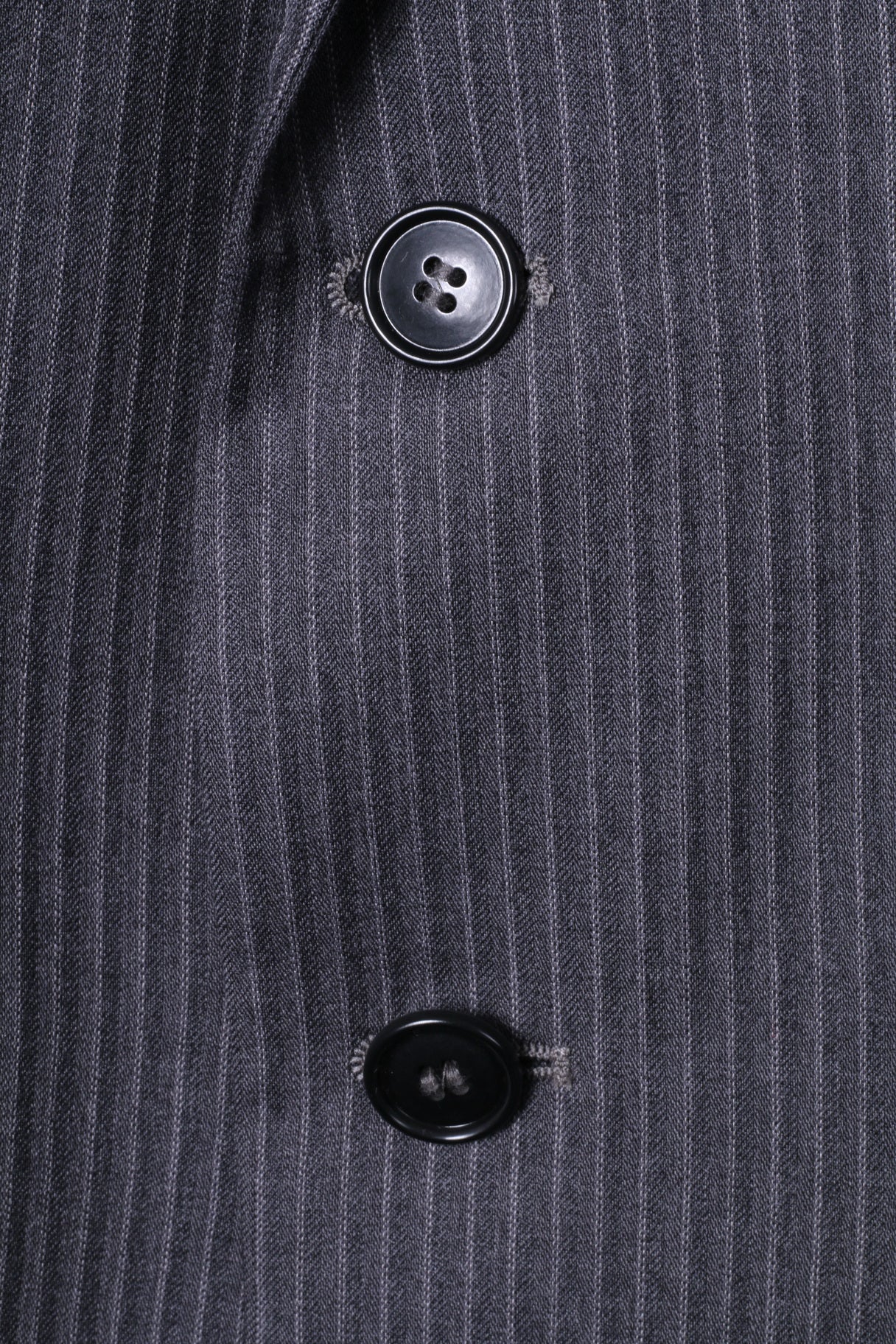 Jaeger Uomo 40R S Blazer Grigio a righe Myfair 100% lana giacca monopetto